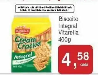 Mineirão Atacarejo Biscoito Integral Vitarella 400g oferta