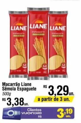 Fort Atacadista Macarrão Liane Sêmola Espaguete 500g oferta