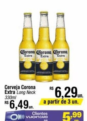 Fort Atacadista Cerveja Corona Extra Long Neck 330ml oferta