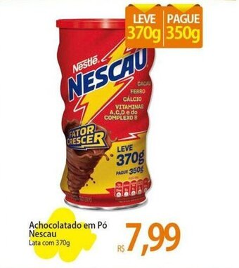 Atacadão Achocolatado em Pó Nescau Lata com 370g oferta
