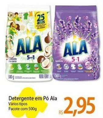 Atacadão Detergente em Pó Ala Vários tipos Pacote com 500g oferta
