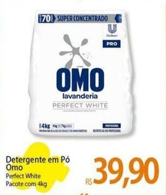 Atacadão Detergente em Pó Omo Perfect White Pacote com 4kg oferta