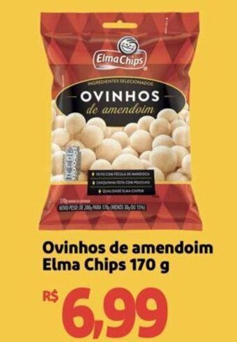 Extra Supermercado Ovinhos de amendoim Elma Chips 170 g oferta