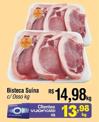Fort Atacadista Bisteca Suína c/Osso kg oferta