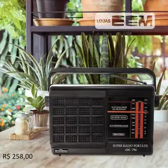 Motobras Super Radio Portatil AM / FM
