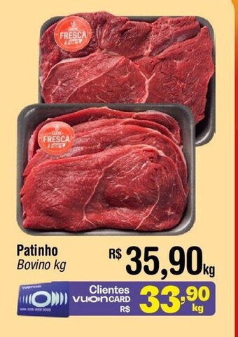 Fort Atacadista Patinho Bovino kg oferta