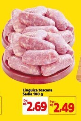 Extra Supermercado Linguiça toscana Sadia 100 g oferta