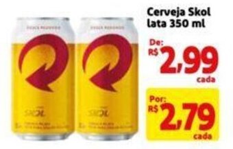 Extra Supermercado Cerveja Skol lata 350 ml oferta
