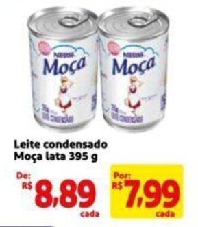 Extra Supermercado Leite condensado Moça lata 395 g oferta