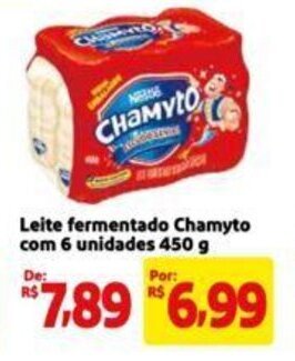 Extra Supermercado Leite fermentado Chamyto com 6 unidades 450 g oferta