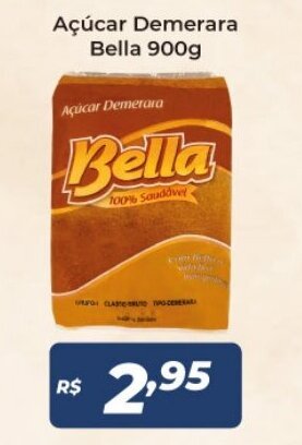 Acucar Demerara Bella 900g