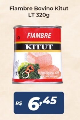Fiambre Bovino Kitut LT 320g