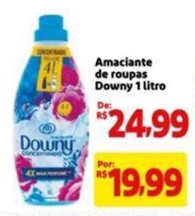 Extra Supermercado Amaciante de roupas Downy 1 litro oferta