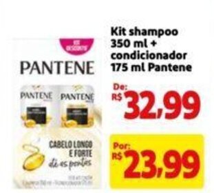 Extra Supermercado Kit shampoo 350 ml + condicionador 175ml Pantene oferta