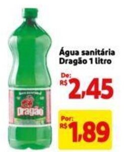 Extra Supermercado Água sanitária Dragão 1 litro oferta