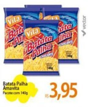Atacadão Batata Palha Amavita Pacote com 140g oferta