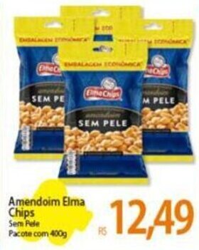 Atacadão Amendoim Elma Chips Japonés Pacote com 400g oferta