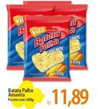 Atacadão Batata Palha Amavita Pacote com 500g oferta