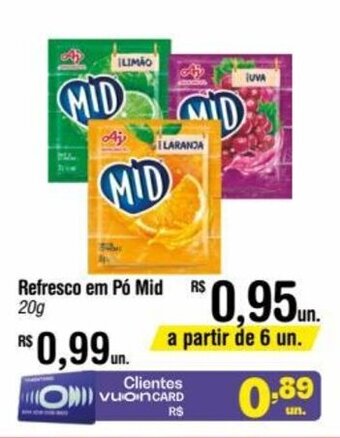 Fort Atacadista Refresco em Pó Mid 20g oferta