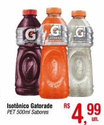 Fort Atacadista Isotônico Gatorade PET 500ml Sabores oferta