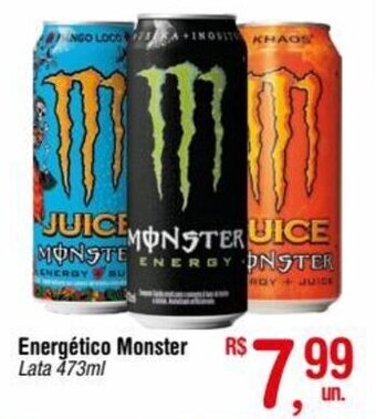 Fort Atacadista Energético Monster Lata 473ml oferta