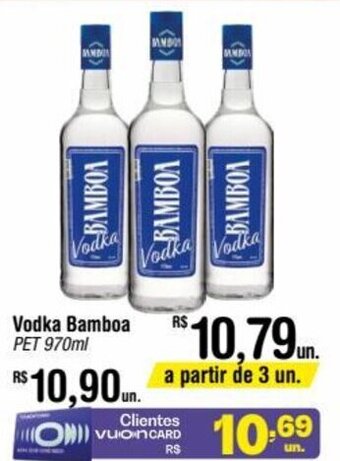 Fort Atacadista Vodka Bamboa PET 970ml oferta