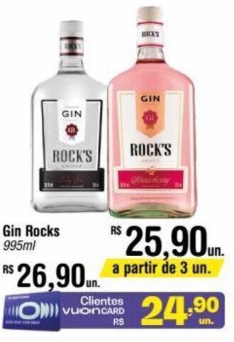Fort Atacadista Gin Rocks 995ml oferta