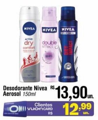 Fort Atacadista Desodorante Nivea Aerosol 150ml oferta
