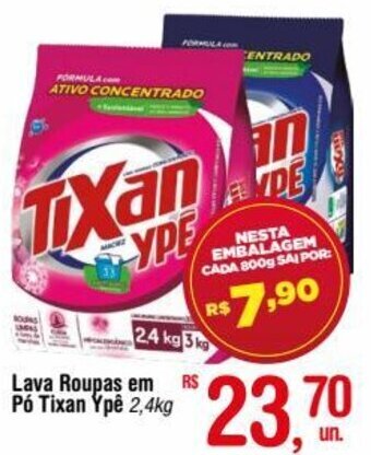 Fort Atacadista Lava Roupas em Pó Tixan Ypê 2,4kg oferta