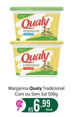 Comercial Esperança Margarina Qualy Tradicional Com ou Sem Sal 500g oferta