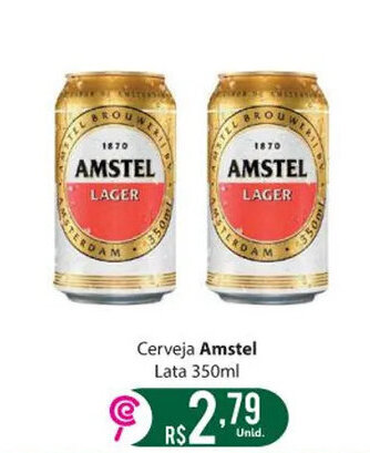Cerveja Amstel Lata 350ml