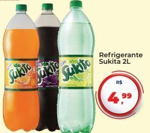 Tonin Superatacado Refrigerante sukita 2l oferta