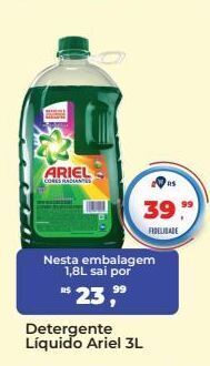 Tonin Superatacado Detergente líquido ariel 3l oferta