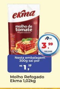 Tonin Superatacado Molho refogado ekma 1,02kg oferta
