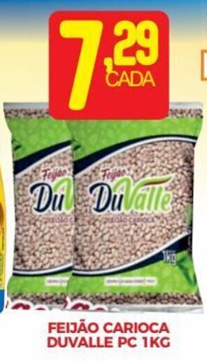 FEIJÃO CARIOCA DUVALLE PC 1KG