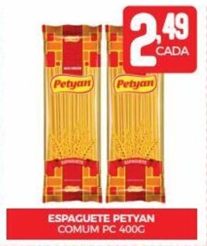 Fort Atacadista ESPAGUETE PETYAN COMUM PC 400G oferta