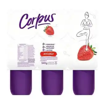 Iogurte sabor morango zero lactose corpus 540g