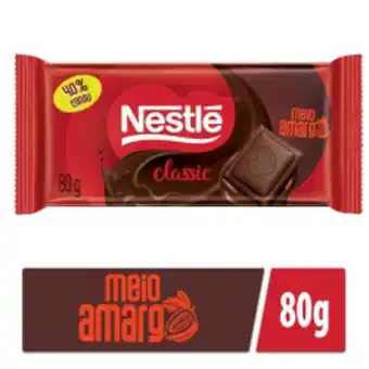 Chocolate classic meio amargo tablete 80g