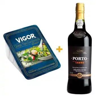 Pão de Açúcar Queijo gorgonzola fracionado vigor 100g + vinho português porto club des sommeliers tawny garrafa 750ml oferta