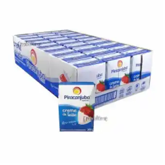 Carvalho Supermercado Caixa creme de leite piracanjuba 200g com 27 und oferta