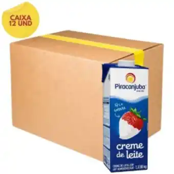Caixa creme de leite piracanjuba uht 1,030kg com 12 und