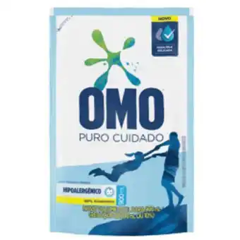 Sabão líquido omo puro cuida sachê 900ml