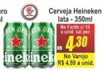 Serrano Supermercado Cerveja Heineken lata - 350ml oferta