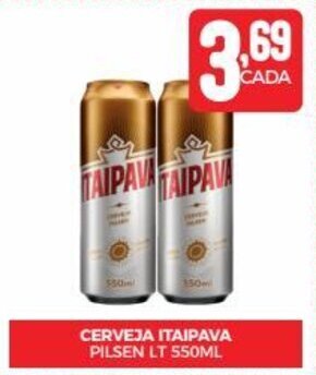 Fort Atacadista CERVEJA ITAIPAVA PILSEN LT 550ML oferta