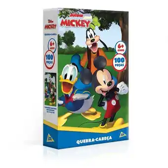 Toyboy Quebra cabeça mickey mouse 100 peças - toyster oferta