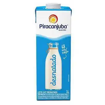 Paxá Supermercados Leite piracanjuba desnatado 1l oferta