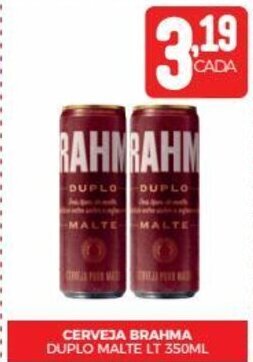 Fort Atacadista CERVEJA BRAHMA DUPLO MALTE LT 350ML oferta