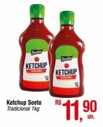 Fort Atacadista Ketchup Soeto Tradicional 1kg oferta