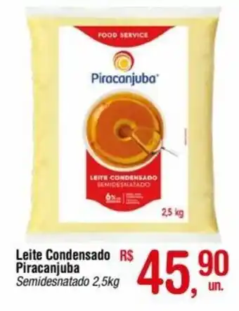 Fort Atacadista Leite Condensado Piracanjuba Semidesnatado 2,5kg oferta
