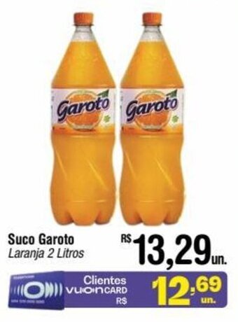 Fort Atacadista Suco Garoto Laranja 2 Litros oferta